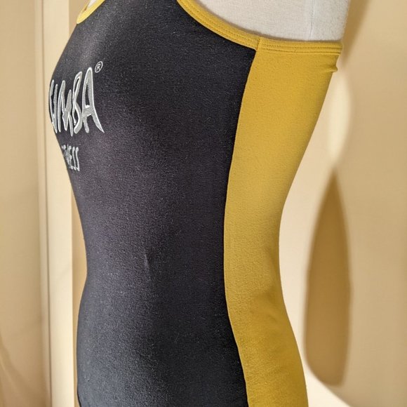 Zumba Black and Yellow top. Medium Size - Picture 4 of 16
